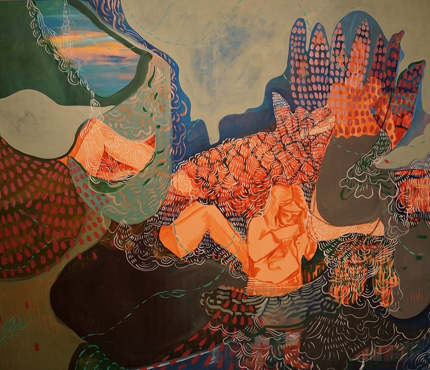 Wylie Garcia
Burying Tom, 2018
acrylic on stretched canvas, 72 x 52 in.