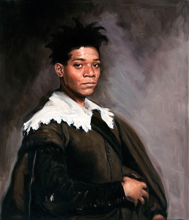 Kathleen Gilje
Basquiat after Valazquez's Portrait of Juan de Pareja, 2011
oil on linen, 32 1/4 x 28 3/4 in.
