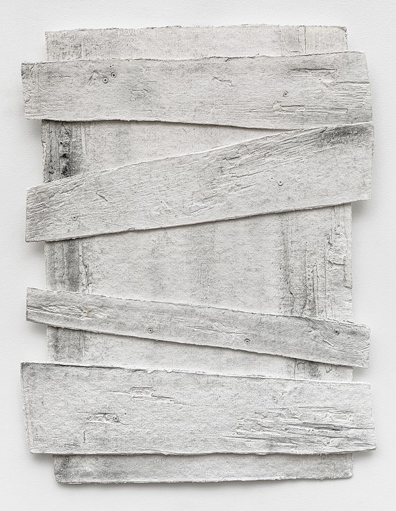 Diana Shpungin
Don't Let the Light In 1 (Stained), 2015/2016
casting cotton paper pulp, graphite, linen and abaca paper, 36 x 46 x 1 in.