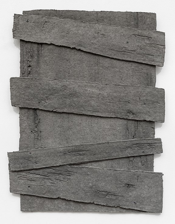 Diana Shpungin
Don't Let the Light In 1 (Gray), 2015/2016
casting cotton paper pulp, graphite, linen and abaca paper, 36 x 46 x 1 in.