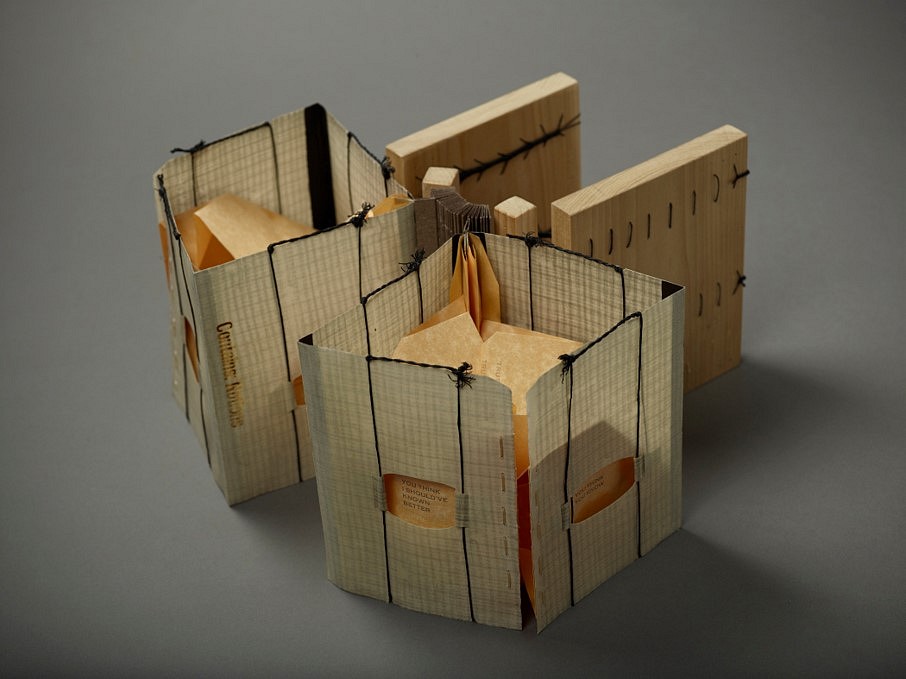 Ana Paula Cordeiro
Notions, 2012
mixed media unique artist book, 7 x 7 inches (closed)