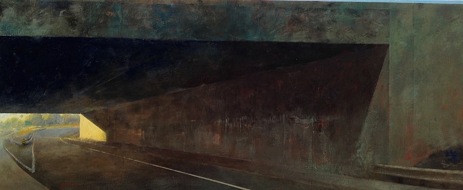 Eric Hesse
Sunset Separation, 2016
encaustic on panel, 36 x 80 in.