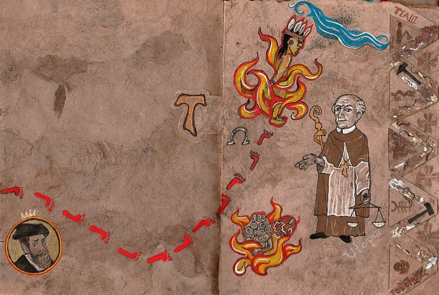 Jesus Mora
Imposition, 2018
gouache on handmade paper, 8 x 12 in.