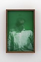 Francesco Gennari, Autoritratto su menta (con camicia bianca) / Self-portrait on Mint (with White Shirt)
2019, Inkjet print on 100% cotton paper on dibond, walnut wood frame