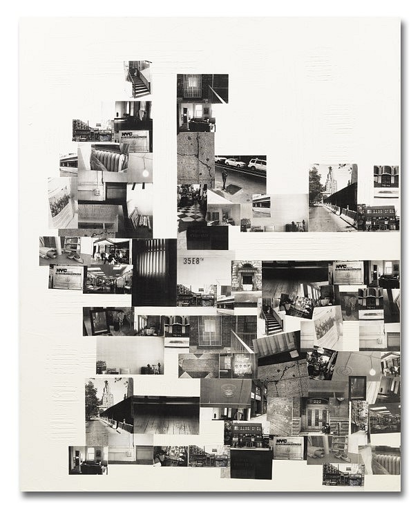 Caro Jost
Voice From the Past, 2011
film stills, streetprint on canvas, 79 x 63 in.