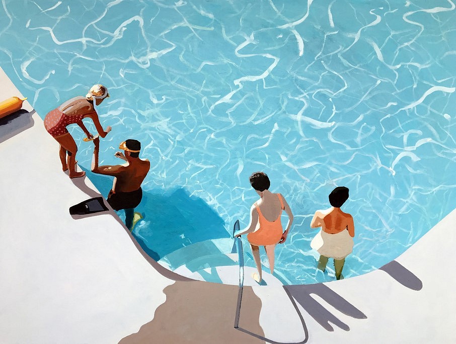 Jessica Brilli
Diving Lesson, 2019
oil on linen, 36 x 48 in.