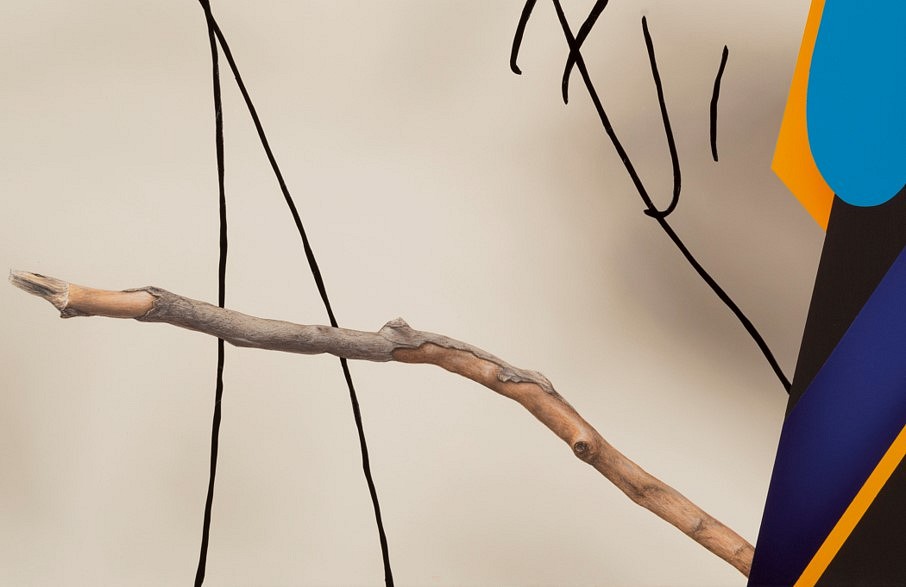 John Kleckner
Remembird (detail), 2020
oil, acrylic, and vinyl paint on canvas, 155 x 110 cm