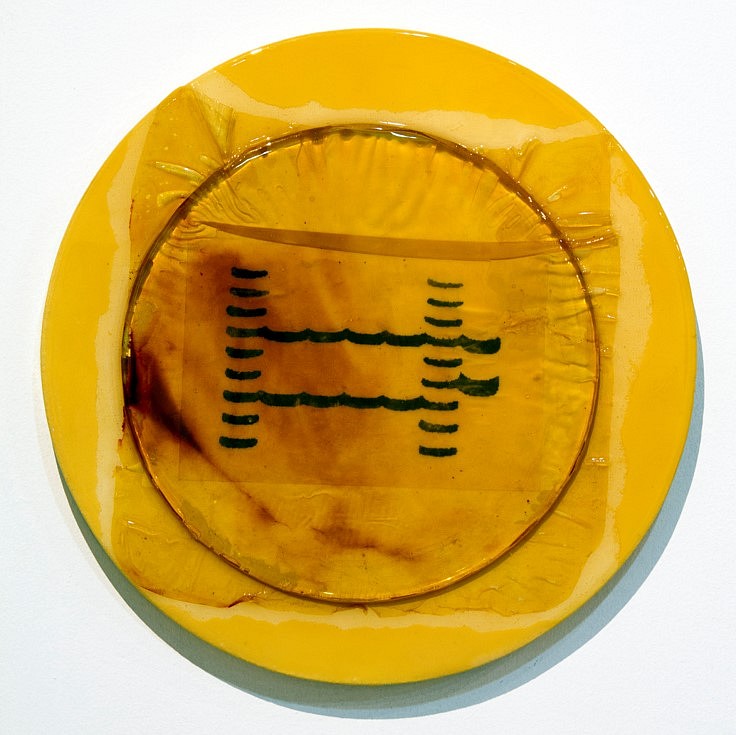 Nela Ochoa
ADNela/DNANela, 2010
Spray paint, ink, latex and resin on canvas and MDF (medium-density fiberboard), 14.9 x 1.3 inches