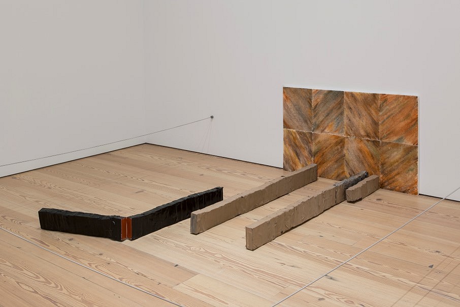 Olga Balema
Floor, 2019
painted tape on foam, painted styrofoam, 30 x 60 x 70 in.