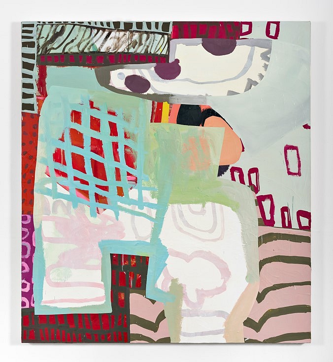 Linda Geary
Double Blind, 2019
acrylic and oil on canvas, 55 x 50 in.