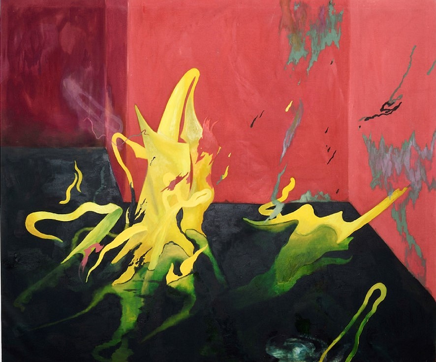 Valerio Nicolai
Fuoco che tenta di spegnersi, 2018
oil on canvas, 180 x 170 cm