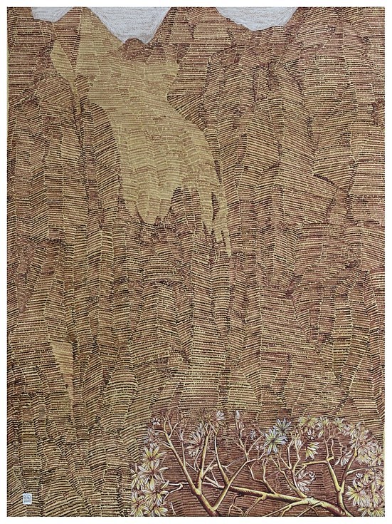 Shaji Appukuttan
History of a mountain, 2020
watercolor, ink, tinted charcoal on paper, 30 x 22 in.