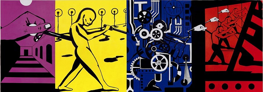 Jay Isaac
Mural Study 9 - Mural for the Future Site of An Artists' Union, 2020
acrylic on canvas, 49 1/2 x 140 1/4 in.