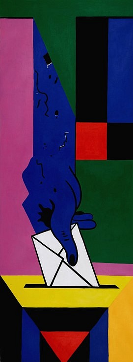 Jay Isaac
Mural Study 3 - Mural for the Top of a Staircase, 2020
acrylic on canvas, 80 x 30 in.