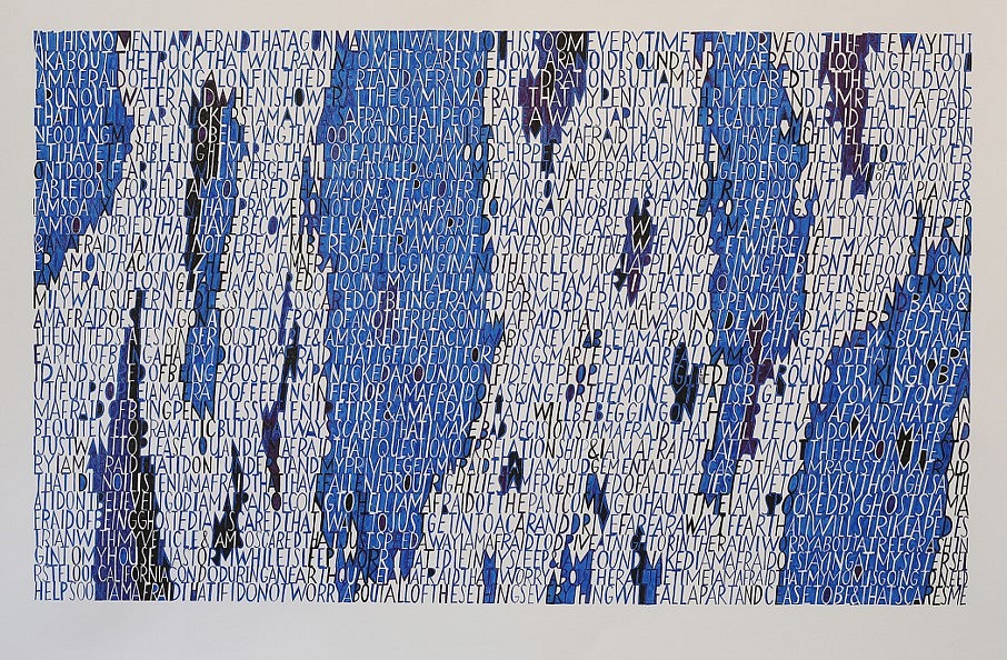 Christopher Jagmin
I'm Afraid of You, 2020
micron pen on paper, 23 x 44 in.