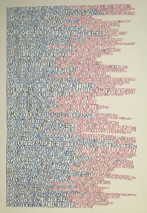 Christopher Jagmin
I'm Sorry For Everything, 2018
micron pen and graphite on paper, 50 x 31 in.