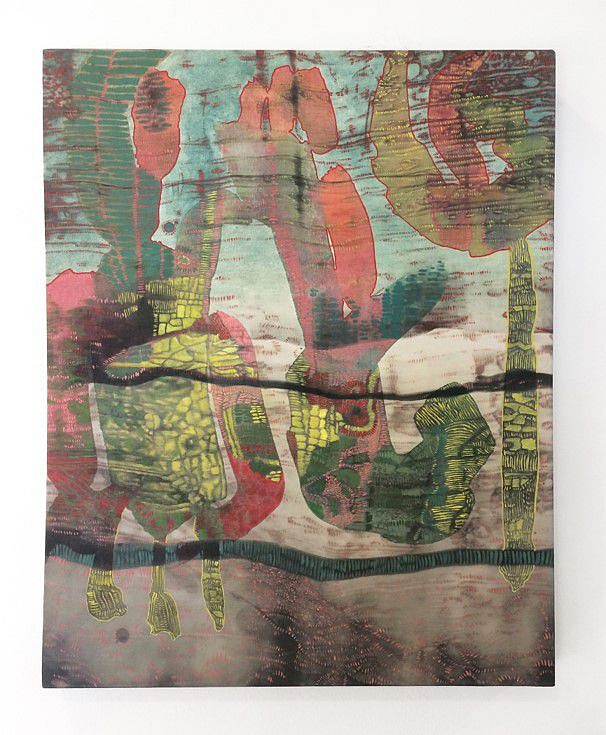 Alison Goodyear
Zippdidap, 2018
acrylic, ink, and oil on silk over canvas, 15 x 19 in.