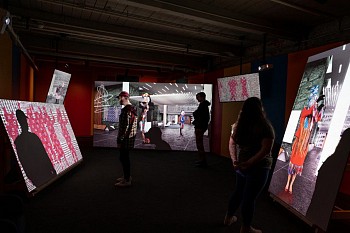 Aziz + Cucher -&nbsp;You're Welcome and I'm Sorry, Installation view, MASS MoCA, North Adams, MA