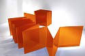 Marta Chilindron, Orange Cube 48
2014, orange twin-wall polycarbonate and hinges