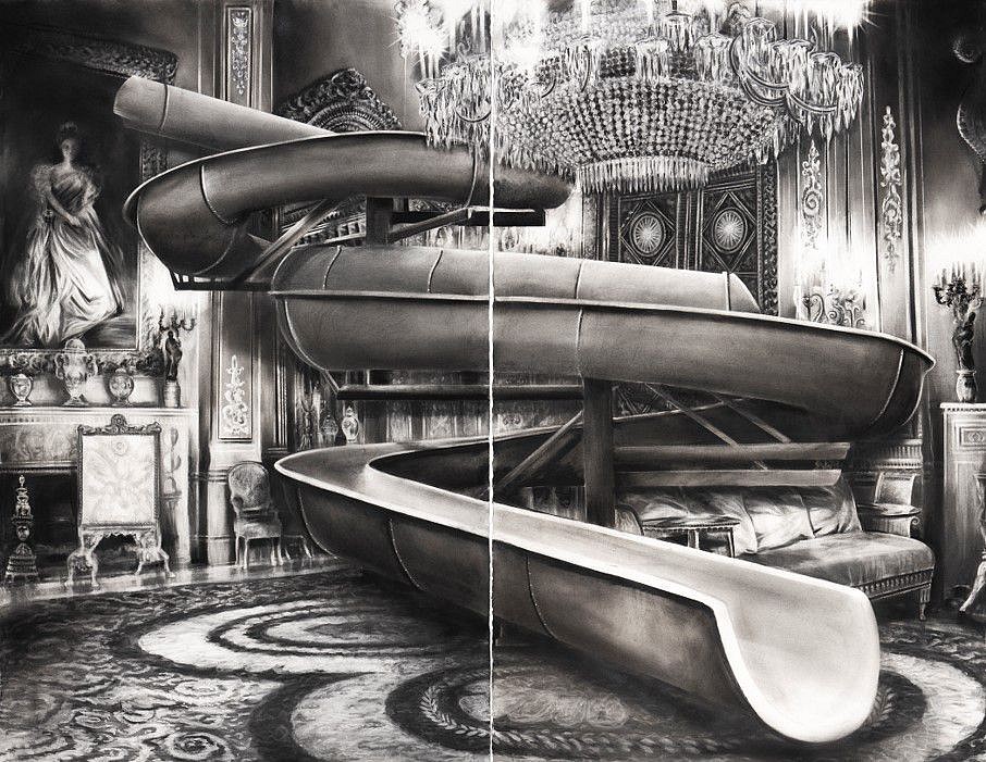 Gonzalo Fuenmayor
The Toxic Comfort of Fantasy, 2021
charcoal on paper, 84 x 104 in.