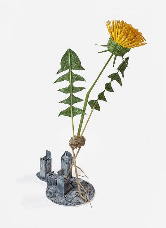 Jude Griebel
Next World Emissaries: Dandelion, 2019-21
wood, papier-mâché, air-drying clays, adhesives, acrylic, 72 x 47 x 37 in.