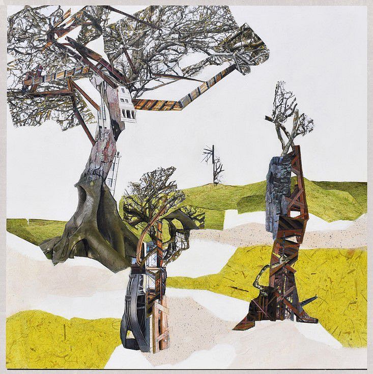 Jennifer Gunlock
Backcountry III, 2021
paper collage and colored pencil on paper, 36 x 36 in.