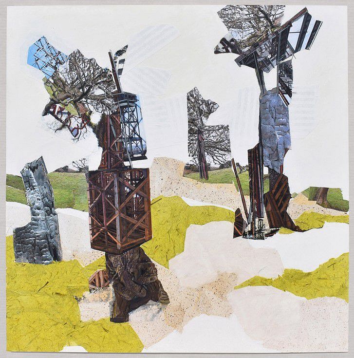 Jennifer Gunlock
Backcountry I, 2020
paper collage and colored pencil on paper, 36 x 36 in.