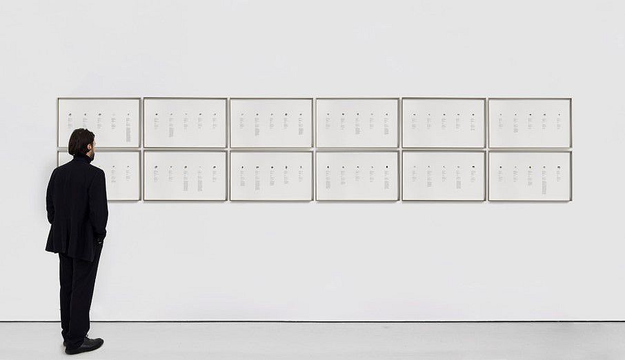 Rose Salane
60 Detected Rings (1991-2021), 2021
Silkscreen on matte board, found rings of varying metals, 23 1/4 x 39 1/8 x 2 1/8 in.