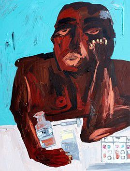 Harold Smith
Aging While Black I, 2021
acrylic on canvas, 40 x 30 in.