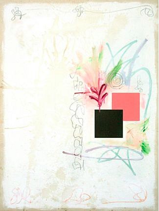 Georges Le Chevallier
Salade Frisee aux Lardon avec un-Oeuf Dur (after Chef Serge Falcoz-Vigne), 2018
Grape Juice, Olive Oil, Graphite, Acrylic Paint on Canvas, 48 x 36 in.
