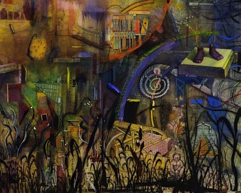 Josh Dorman -&nbsp;DETAIL of Being (violet & gold)