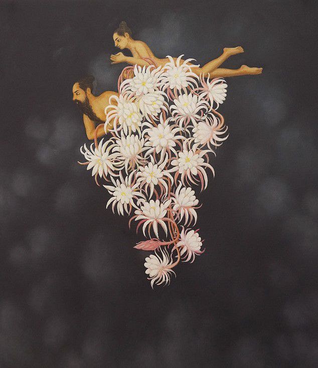 Madhu Venugopalan
An antique piece of love, 2022
oil on canvas, 24 x 21 in.