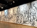 Ian Andrews, Point to Line to Particle: LINAC 6
2022, pen & ink, spray paint on paper