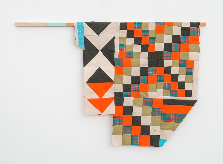 Paolo Arao
Hunting Season, 2018
sewn canvas, cotton, flannel, wool and found wool, 28 x 42 in.