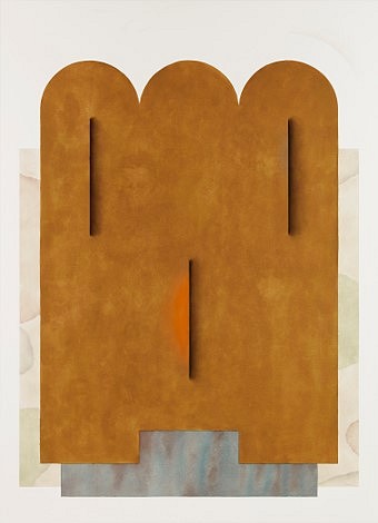 Elena Alonso
Diseño para un cuerpo voluptuoso, 13 (Design for a voluptuous body, 13), 2021
gouache, pastel, and graphite on paper