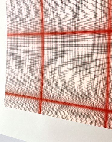 Jill Baroff
New York Harbor (August 12 - September 11, 2021) (detail), 2021-2022
pigmented ink on Japanese gampi mounted on rag, 31 drawings, 16 x 16 inches each