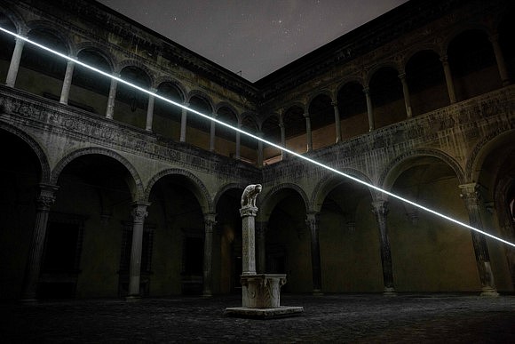 Carlo Bernardini
The Light Cut, 2024
optic fibers, environmental installation at Art City, Palazzo Bevilacqua Ariosti, Bologna, 36 x 69 feet