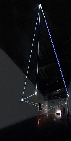 Carlo Bernardini
The light of infinity, 2022
optic fibers, environmental installation at Biennale Light Art, Casa del Mantegna, Mantova (MN), 13 x 15 x 32 feet