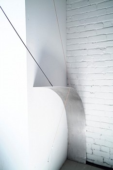 Luba Drozd -&nbsp;Delineate the darkness into rations (site-specific installation detail)