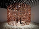 Yasuaki Onishi, Stone and Fence
2022, copper foil, iron, other