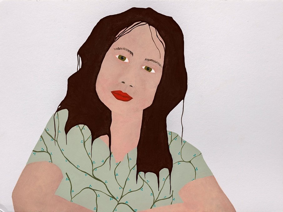 Thordis Adalsteinsdottir
Zoe, 2022
acrylic on paper, 16 x 12 in.