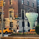 Willie Cole, Liberty Lantern Chandelier
2023, plastic water bottles