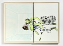 ruby onyinyechi amanze, our commute is long and lovely [ADA + ADA}
2024, graphite, ink, and photo transfer on paper in custom three sided diptych frames