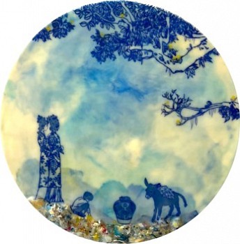 Cecile Chong -&nbsp;Contemplando/Contemplating (in Blue)