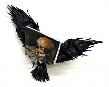 Valerie Hegarty -&nbsp;Crow with Skull